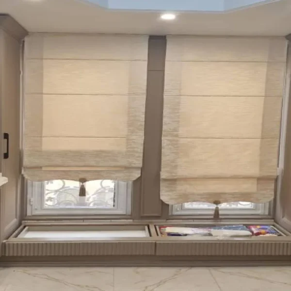 ستائر روماني للمجالس وغرف النوم | أناقة وخصوصية