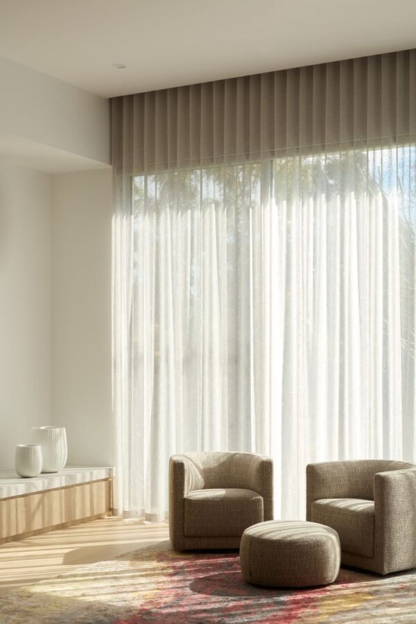 Strathmore Residence — Matthew James Interiors ستائر شيفون